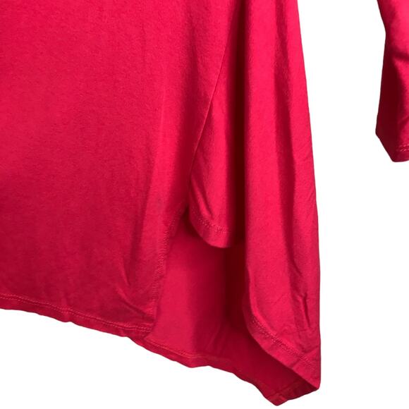 Lisa Bayne Top Womens XS Blouse Y2K Whimsygoth Boatneck 3/4 Sleeve Tunic Preppy - Picture 6 of 6